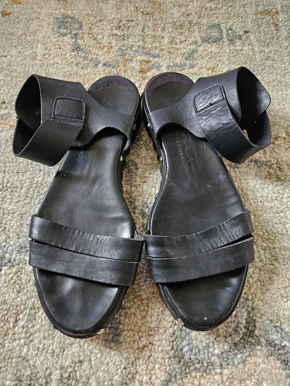 AGL Studded Ankle Strap Sandal